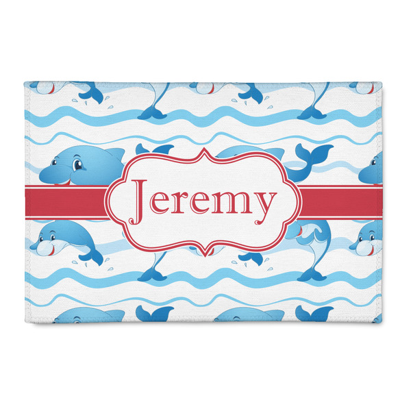 Custom Dolphins 2' x 3' Indoor Area Rug (Personalized)