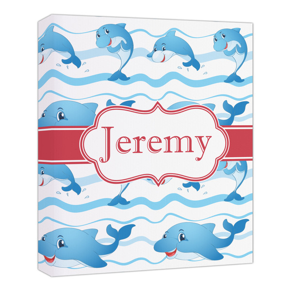 Custom Dolphins Canvas Print - 20x24 (Personalized)