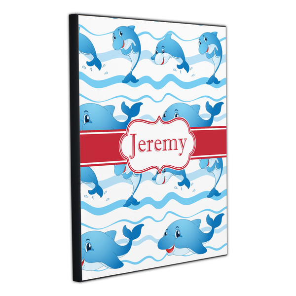 Dolphins 20x24 Wood Print - Angle View