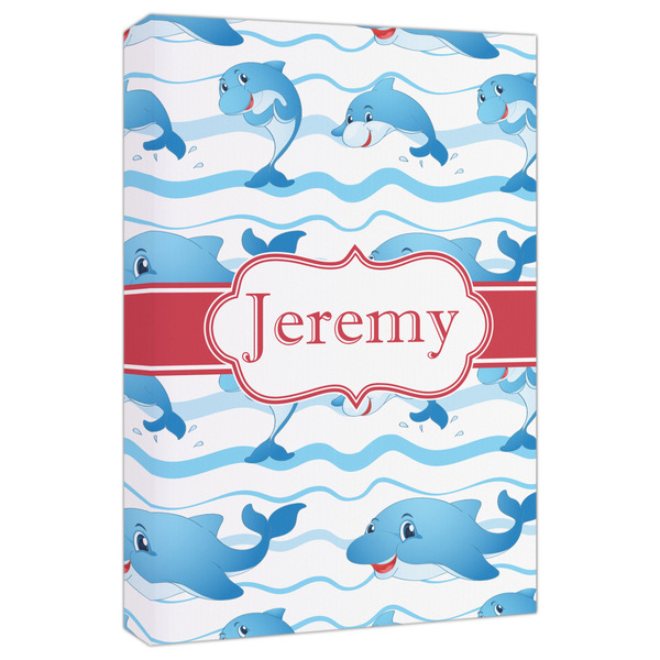 Custom Dolphins Canvas Print - 20x30 (Personalized)