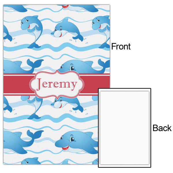 Dolphins 20x30 - Matte Poster - Front & Back