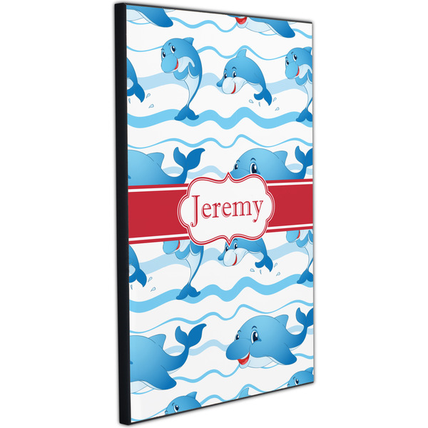 Dolphins 20x30 Wood Print - Angle View