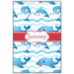Dolphins Wood Print - 20x30 (Personalized)