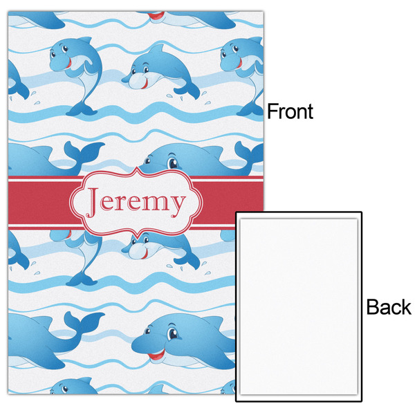 Dolphins 24x36 - Matte Poster - Front & Back