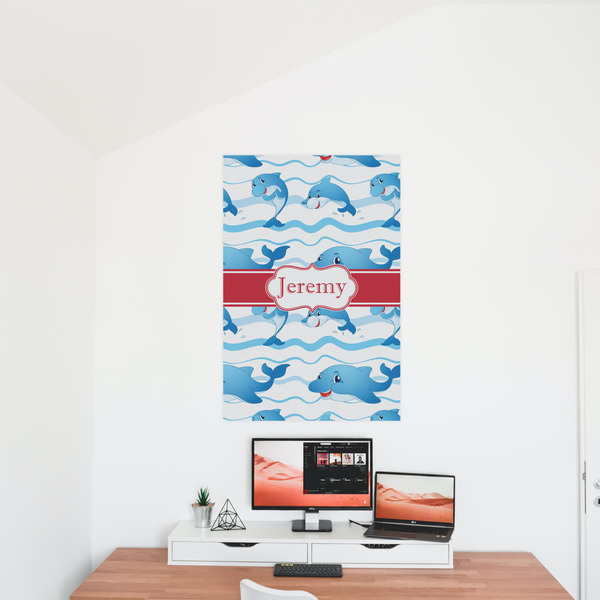 Dolphins 24x36 - Matte Poster - On the Wall