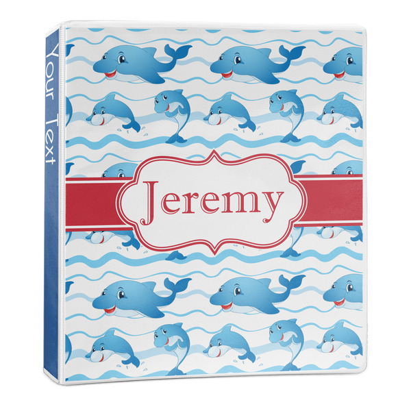 Custom Dolphins 3-Ring Binder - 1 inch (Personalized)
