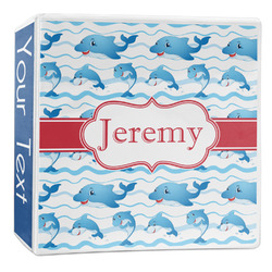 Dolphins 3-Ring Binder - 2 inch (Personalized)