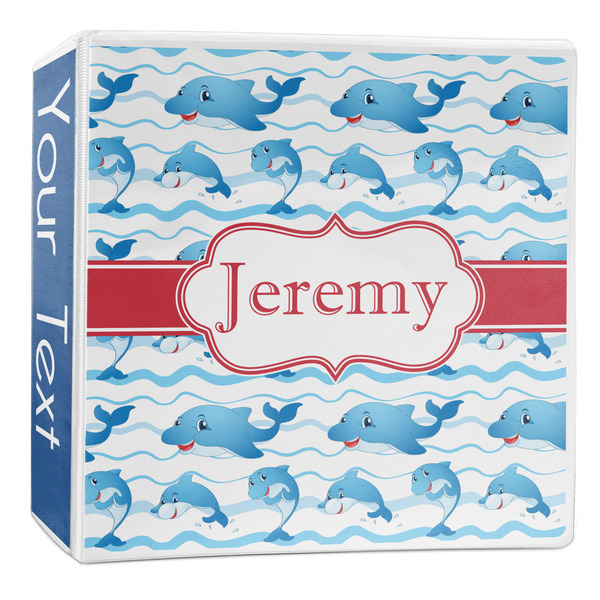 Custom Dolphins 3-Ring Binder - 2 inch (Personalized)