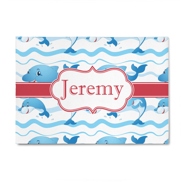 Custom Dolphins 4' x 6' Indoor Area Rug (Personalized)