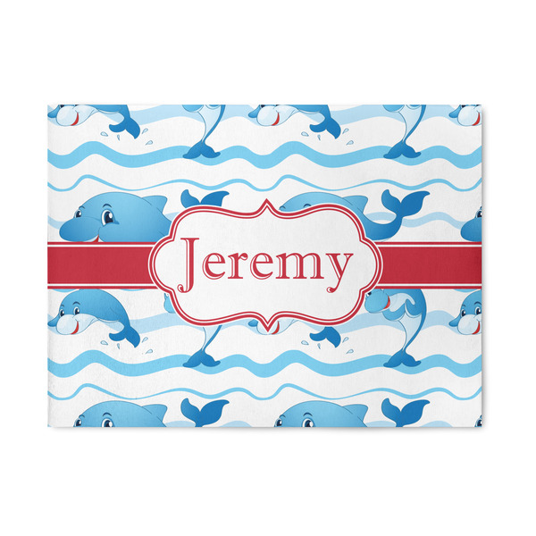 Custom Dolphins 5' x 7' Indoor Area Rug (Personalized)