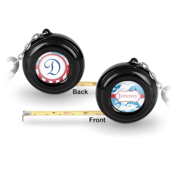 Dolphins 6-Ft Pocket Tape Measure with Carabiner Hook - Front and Back
