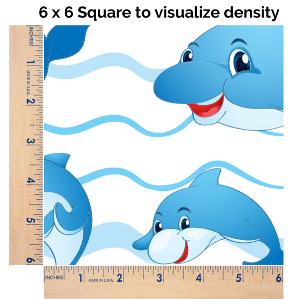 Dolphins 6x6 Swatch of Fabric
