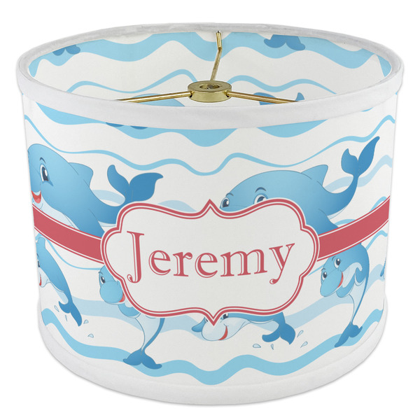Dolphins 8" Drum Lampshade - ANGLE Poly-Film