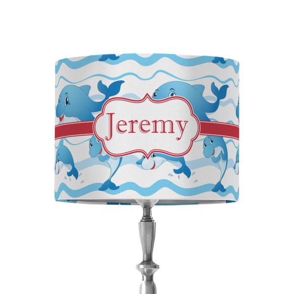 Custom Dolphins 8" Drum Lamp Shade - Fabric (Personalized)