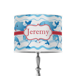 Dolphins 8" Drum Lamp Shade - Poly-film (Personalized)