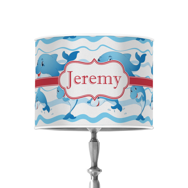 Custom Dolphins 8" Drum Lamp Shade - Poly-film (Personalized)