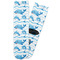 Dolphins Adult Crew Socks - Single Pair - Front and Back