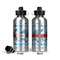 Dolphins Aluminum Water Bottle - Front and Back