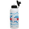 Dolphins Aluminum Water Bottle - White Front