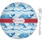 Dolphins 8" Glass Appetizer / Dessert Plates - Single or Set (Personalized)