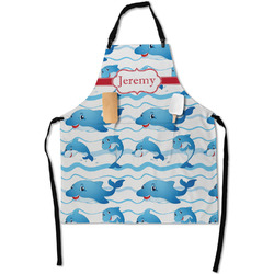 Dolphins Apron With Pockets w/ Name or Text