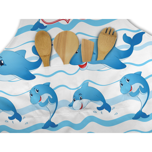Dolphins Apron - Pocket Detail with Props