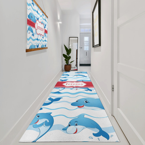 Dolphins Area Rug Sizes - In Context (vertical)