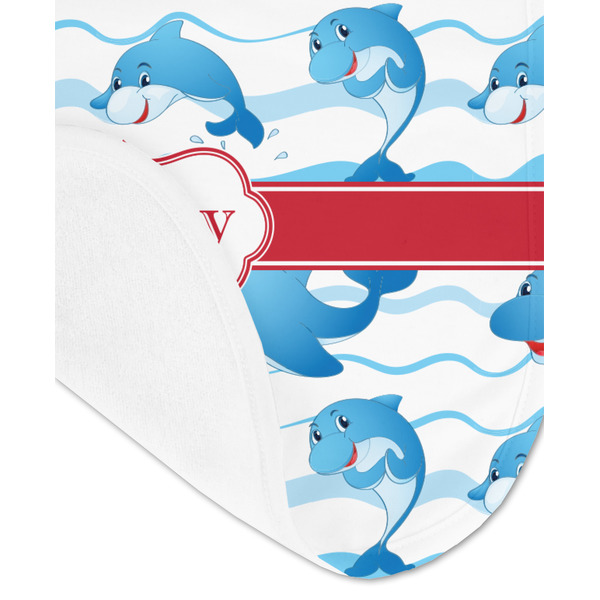 Dolphins Baby Bib - AFT detail