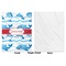 Dolphins Baby Blanket (Single Side - Printed Front, White Back)