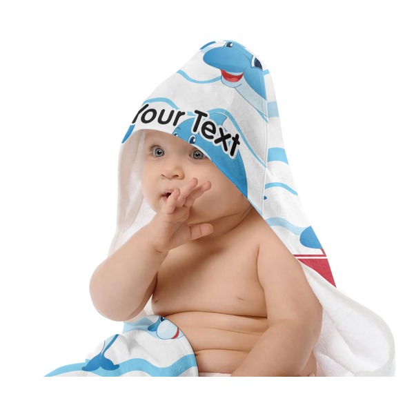 Dolphins Baby Hooded Towel on Child