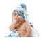 Dolphins Baby Hooded Towel on Child