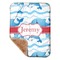 Dolphins Baby Sherpa Blanket - Corner Showing Soft