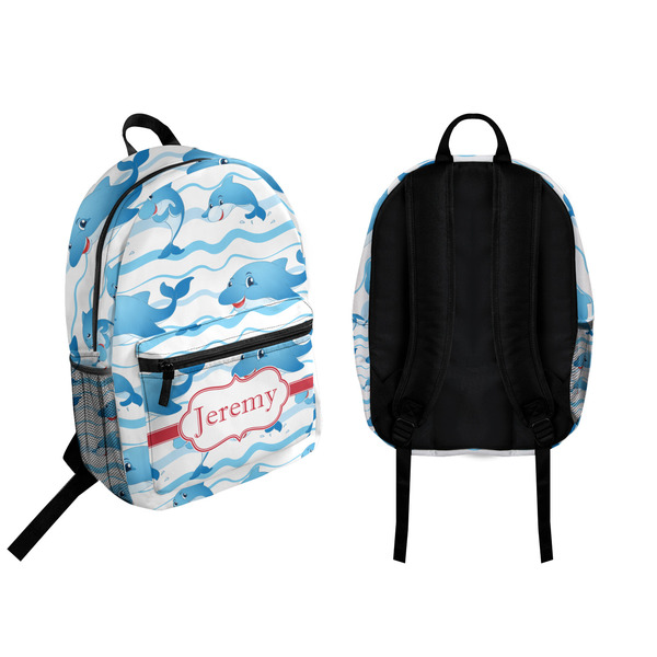 Dolphins Backpack front and back - Apvl