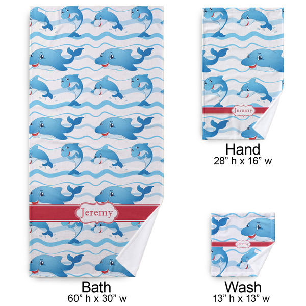 Dolphins Bath Towel Sets - 3-piece - Approval