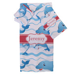 Dolphins Bath Towel Set - 3 Pcs (Personalized)