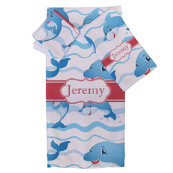 Dolphins Bath Towel Set - All 3 Pieces (Personalized)