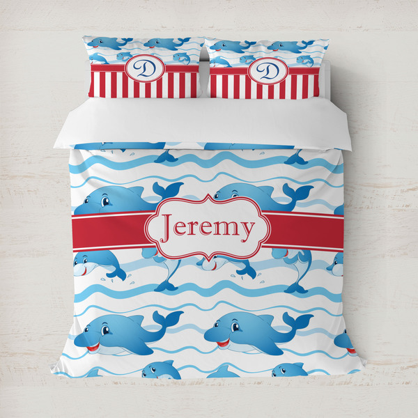 Custom Dolphins Duvet Cover (Personalized)