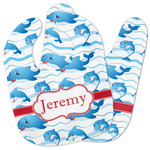 Dolphins Baby Bib w/ Name or Text