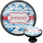 Dolphins Cabinet Knob (Black) (Personalized)