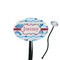 Dolphins 7" Oval Plastic Stir Sticks - Black - Single Sided (Personalized)