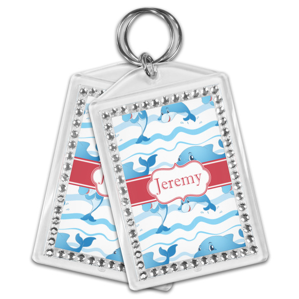 Dolphins Bling Keychain - MAIN