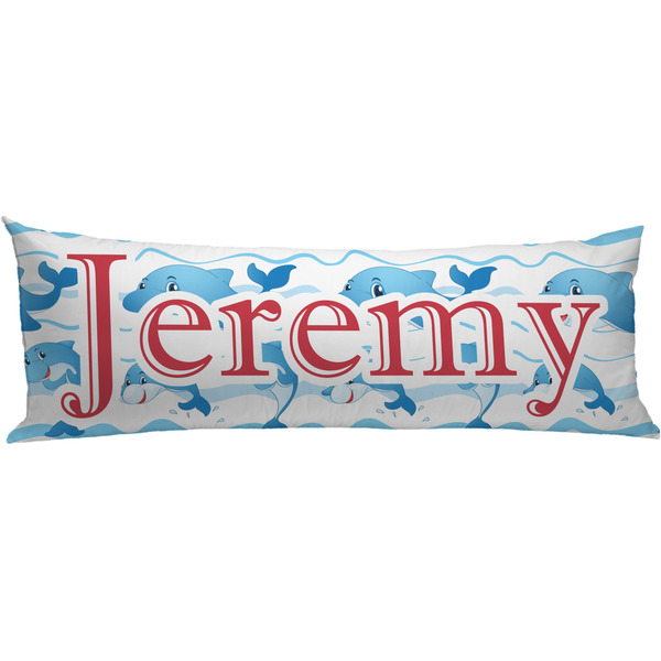 Custom Dolphins Body Pillow Case (Personalized)