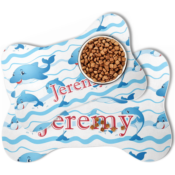 Dolphins Bone Shaped Dog Mats - MAIN