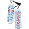 Dolphins Bookmark with tassel - Front and Back