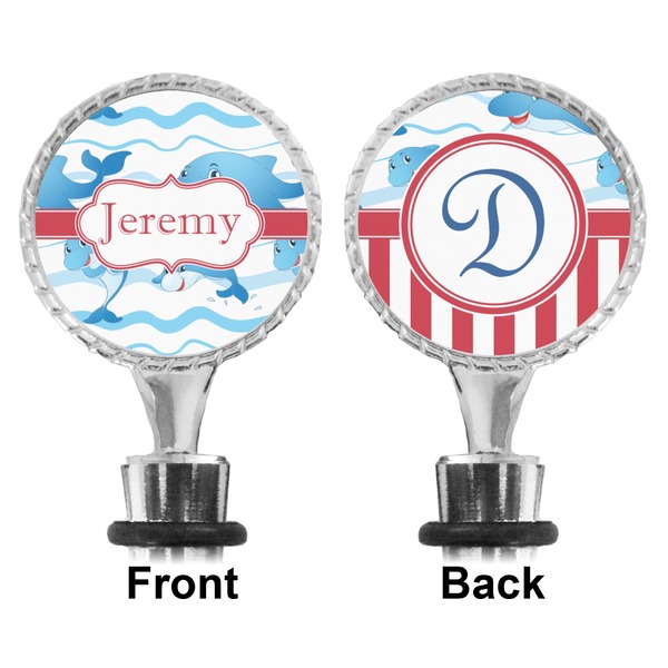 Dolphins Bottle Stopper - Front and Back