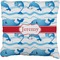 Dolphins Burlap Pillow 22"