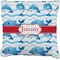 Dolphins Faux-Linen Throw Pillow 26" (Personalized)