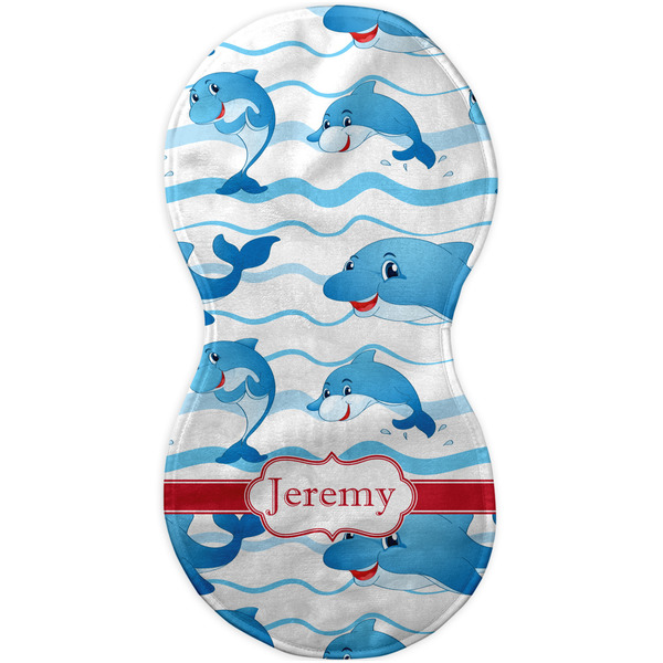 Dolphins Burp Peanut Shaped Flat