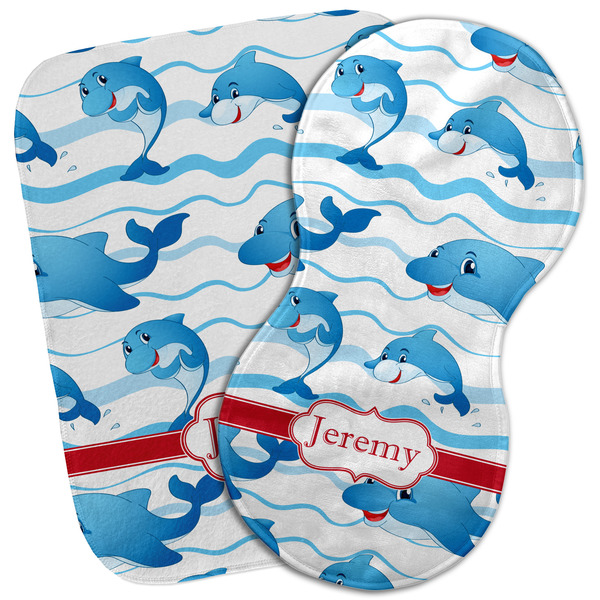 Custom Dolphins Burp Cloth (Personalized)