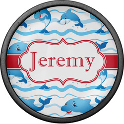 Dolphins Cabinet Knob (Black) (Personalized)